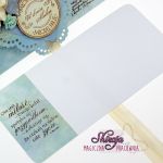 Kopertówka z okazji ślubu: kwiaty w błękitach - 