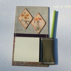 Notes na lodówkę -' retro kwiaty'