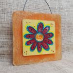 Obrazek na drewnie -  Flower Melody - 2