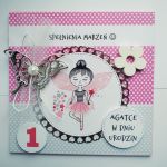 kartka urodzinowa wróżka roczek 1 2 3 girl - 