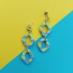 "Nelly III" - kolczyki z gliny polimerowej. - bardzo lekkie i trwałe