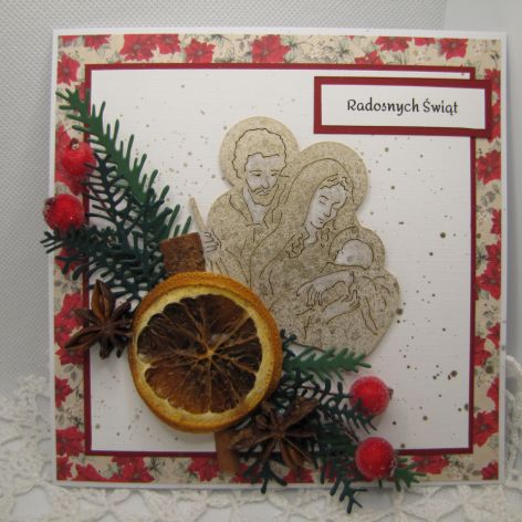 Kartka na Boże Narodzenie w pudełku 02 - pachnąca