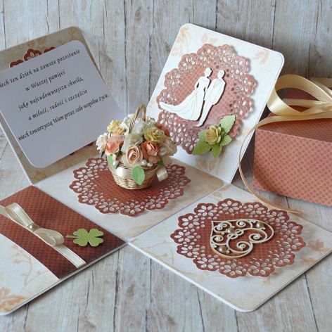 Pudełko niespodzianka z okazji ślubu