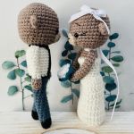 Młoda para misie maskotki ślubne ręcznie robione prezent - dekoracja ślubna