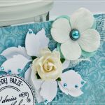 Kopertówka z okazji ślubu-motyle w turkusach - 