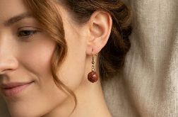 Kolczyki Kulki Piasek Pustyni