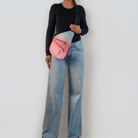 Torebka damska na ramię ombre na prezent