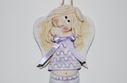 Śpiochem nie jestem - anioł z masy solnej, dekoracja, prezent