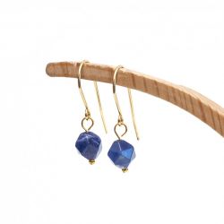 Kolczyki INDRA z Kamieniem naturalnym w złocie.