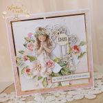 Kartka pamiątka I Komunii "RoseWine2" GOTOWA - 