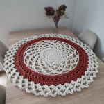 Serweta ze sznurka szydełkowa 85cm - Serweta okrągła