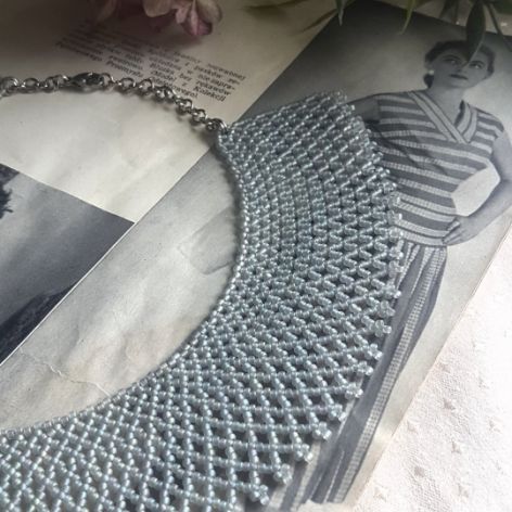 Naszyjnik Krywulka Szara Mat Leandra