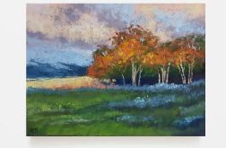 Pejzaż-praca formatu 18/24 cm ,pastelmat