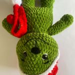 Grinch  szydełkowa zabawka. - 