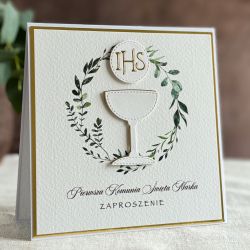 Ręcznie robione zaproszenia komunijne, 3A