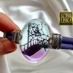 Mgła - bransoleta z żywicy - 