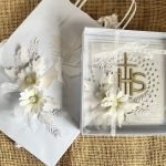 195,Kartka na komunię w pudełku z torebk - 195,Kartka na komunię w pudełku z torebk