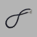 Naszyjnik z czarnych pereł "Midnight Głów" - Klasyczny naszyjnik z czarnych pereł
