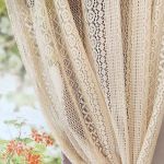 Zasłona gotowa na TUNEL koronkowa do pokoju do salonu BOHO 140/145cm - 