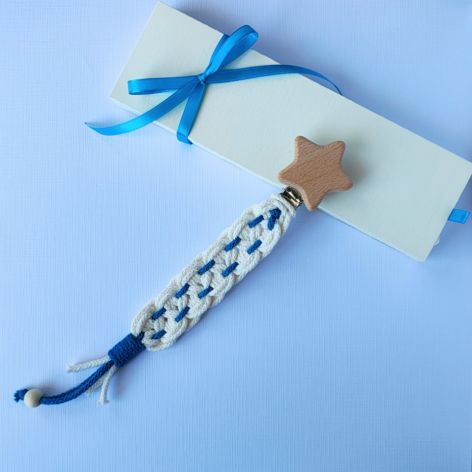 Zawieszka do smoczka lub gryzaka. GWIAZDKA