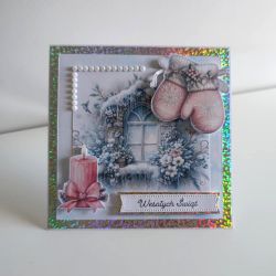 Zimowa kartka świąteczna Boże Narodzenie