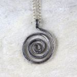 .Spirala - srebrny wisiorek (2310-10) - Srebrny naszyjnik