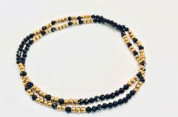 Zestaw 2 Bransoletek Spinel czarny - model 3