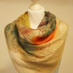 Chusta Jedwabna - Jesienny pejzaż - 