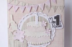 Kartka na roczek z tortem nr 6
