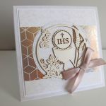 Kartka ręcznie robiona Komunia Święta handmade 08 - Kartka ręcznie robiona Komunia Święta handmade 08