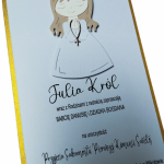 Zaproszenie na I Komunię Świętą (dziewczynka) - Zaproszenie