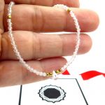 Delikatny Krótki Naszyjnik Choker z Topazów CRYSTAL DEW - 