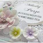 Kartka na Ślub z kwiatami 1 - 