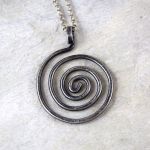 spiralny - srebrny wisiorek (2310-09) - Srebrny wisior
