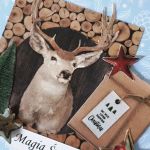 Kartka Boże Narodzenie handmade renifer - 