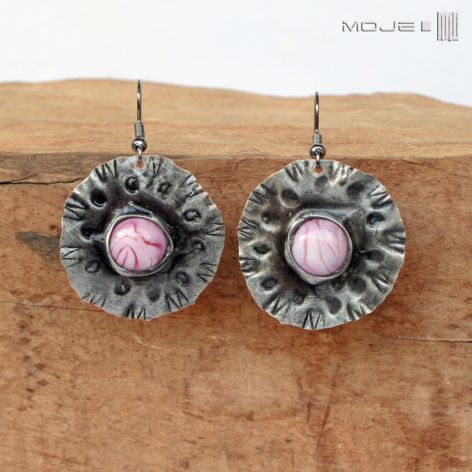 Szklanookie w bladym różu