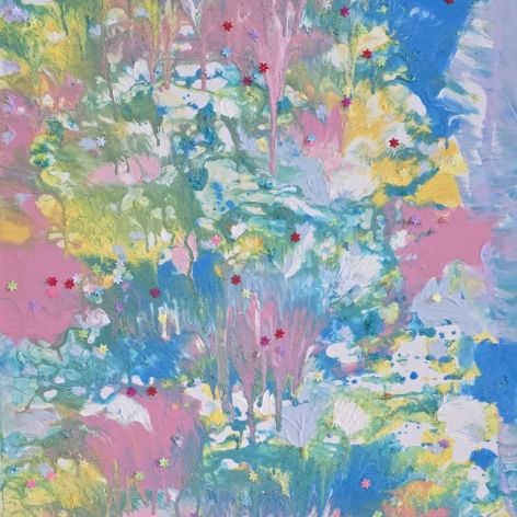 Wiosenne inspiracje ogrod , plotno 100x70x1 cm kazde 