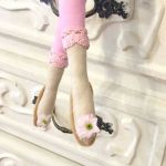 Lalka tilda - różowa ogrodniczka - Lalka na prezent