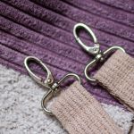 Torba z kominem do wózka ecru + pudrowy róż - 