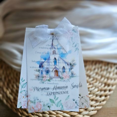 Zaproszenie na I Komunię Świętą wzór 10