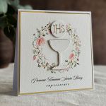 Ręcznie robione zaproszenia komunijne wzór 48A - Ręcznie robione zaproszenia komunijne