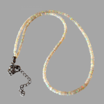 Naszyjnik ze szlachetnych ognistych Opali  - Naszyjnik z białych Ognistych opali