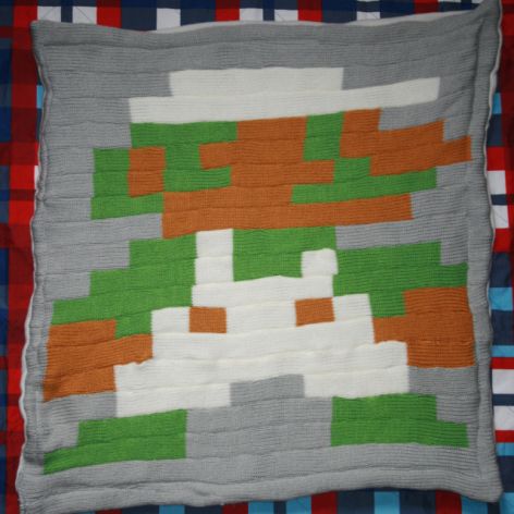 super Mario Luigi -kocyk - Pixel Art Patchwork