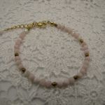 Delikatna bransoletka z różowym opalem 06 - 