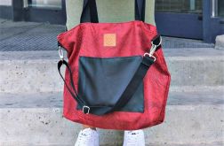 Torba typu shopper Mili Chic MC6 - czerwona