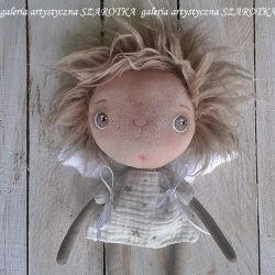 ANIOŁEK lalka tekstylna, cute angel 2, OOAK