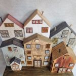 Wieszak - drewniane domki - na klucze i inne drobiazgi 21. - 