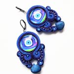 Oko Proroka kolczyki sutaszowe - 