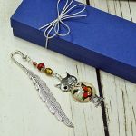 zakładka do książki- sowa i motyle - 