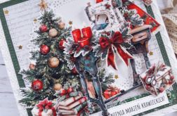 Kartka świąteczno-urodzinowa dla krawcowej, personalizacja